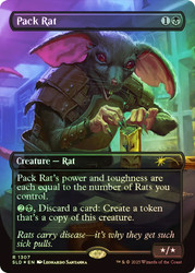 Pack Rat (Secret Lair) (#1307) (Borderless)\nPromo: General\nSingle\nMagic The Gathering