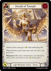 Herald of Triumph (Yellow)
Armory Deck: Prism
Single
Flesh and Blood