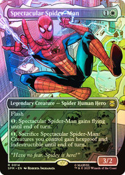 Spectacular Spider-Man (Borderless)\nMarvel's Spider-Man - Variants\nSingle\nMagic The Gathering