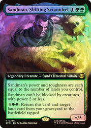 Sandman, Shifting Scoundrel (Extended Art)\nMarvel's Spider-Man - Variants\nSingle\nMagic The Gathering