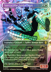 Spectacular Spider-Man (Spider-Armor) (#237) (Borderless)\nMarvel's Spider-Man - Alt Foil Variants\nSingle\nMagic The Gathering
