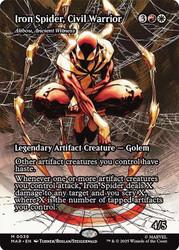 Alibou, Ancient Witness (Iron Spider, Civil Warrior) (Borderless)\nMarvel Universe\nSingle\nMagic The Gathering