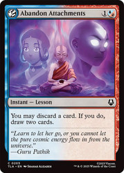 Abandon Attachments\nAvatar: The Last Airbender\nSingle\nMagic The Gathering