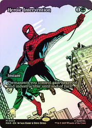 Heroic Intervention (Borderless)\nMarvel Universe\nSingle\nMagic The Gathering
