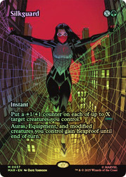 Silkguard (Borderless)\nMarvel Universe\nSingle\nMagic The Gathering
