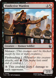 Vindictive Warden
Avatar: The Last Airbender
Single
Magic: The Gathering