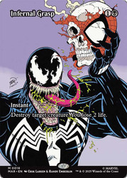 Infernal Grasp (Borderless)\nMarvel Universe\nSingle\nMagic The Gathering