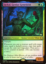 Jackal, Genius Geneticist\nMarvel's Spider-Man\nSingle\nMagic The Gathering