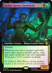 Jackal, Genius Geneticist (Extended Art)\nMarvel's Spider-Man - Variants\nSingle\nMagic The Gathering