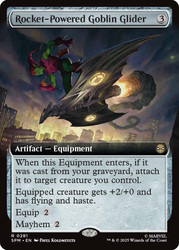 Rocket-Powered Goblin Glider (Extended Art)\nMarvel's Spider-Man - Variants\nSingle\nMagic The Gathering
