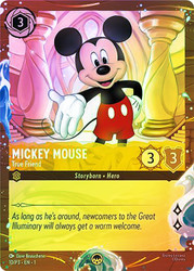 Mickey Mouse - True Friend (Disney Cruise)
Promotional Cards
Single
Lorcana