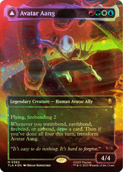Avatar Aang // Aang, Master of Elements (Borderless) (Raised Foil)\nAvatar: The Last Airbender - Alternate Foil Variants\nSingle\nMagic The Gathering