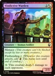 Vindictive Warden
Avatar: The Last Airbender
Single
Magic: The Gathering
