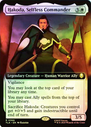 Hakoda, Selfless Commander (Extended Art)\nAvatar: The Last Airbender - Variants\nSingle\nMagic The Gathering