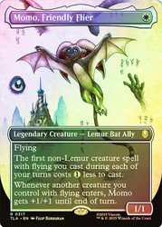 Momo, Friendly Flier (Borderless)\nAvatar: The Last Airbender - Variants\nSingle\nMagic The Gathering