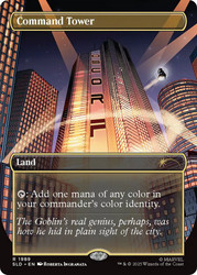 Command Tower (Marvel) (Secret Lair) (#1989) (Borderless)\nPromo: General\nSingle\nMagic The Gathering
