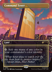 Command Tower (Marvel) (Secret Lair) (#1994) (Borderless)\nPromo: General\nSingle\nMagic The Gathering
