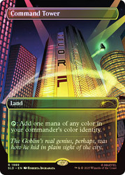 Command Tower (Marvel) (Secret Lair) (#1989) (Borderless)\nPromo: General\nSingle\nMagic The Gathering