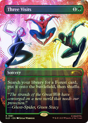 Three Visits (Marvel) (Secret Lair) (#1991) (Borderless)\nPromo: General\nSingle\nMagic The Gathering