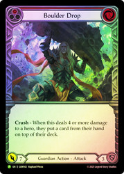 Boulder Drop (Red) (GEM Pack)
Promotional Cards
Single
Flesh and Blood