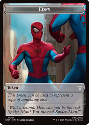 {Copy Token} // {Human Citizen Token}\nMarvel's Spider-Man\nSingle\nMagic The Gathering