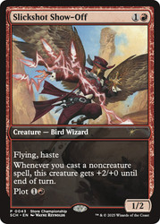 Slickshot Show-Off (Store Championship) (Full Art)\nPromo: General\nSingle\nMagic The Gathering