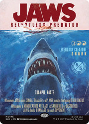 Jaws, Relentless Predator (Jaws) (Secret Lair) (Borderless)\nPromo: General\nSingle\nMagic The Gathering