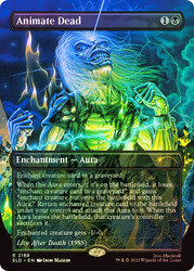 Animate Dead (Iron Maiden) (Secret Lair) (Borderless)\nPromo: General\nSingle\nMagic The Gathering