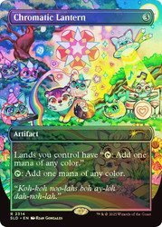 Chromatic Lantern (Furby) (Secret Lair) (#2314) (Borderless)\nPromo: General\nSingle\nMagic The Gathering