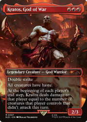 Kratos, God of War (God of War) (Secret Lair) (Borderless)\nPromo: General\nSingle\nMagic The Gathering