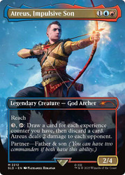 Atreus, Impulsive Son (God of War) (Secret Lair) (Borderless)\nPromo: General\nSingle\nMagic The Gathering