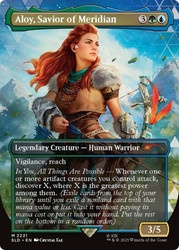 Aloy, Savior of Meridian (Horizon) (Secret Lair) (Borderless)\nPromo: General\nSingle\nMagic The Gathering