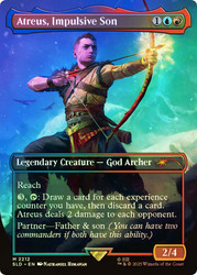 Atreus, Impulsive Son (God of War) (Secret Lair) (Borderless)\nPromo: General\nSingle\nMagic The Gathering