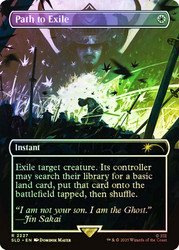 Path to Exile (Ghost of Tsushima) (Secret Lair) (#2227) (Borderless)\nPromo: General\nSingle\nMagic The Gathering