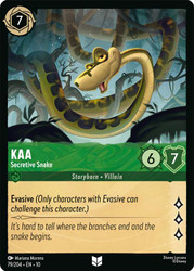 Kaa - Secretive Snake
Whispers in the Well
Single
Lorcana