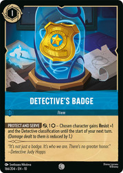Detective's Badge
Whispers in the Well
Single
Lorcana
