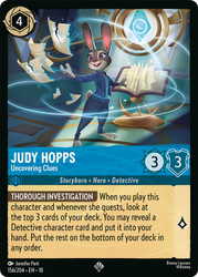 Judy Hopps - Uncovering Clues
Whispers in the Well
Single
Lorcana