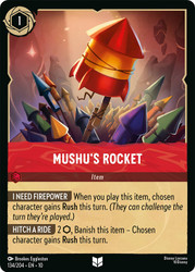 Mushu's Rocket
Whispers in the Well
Single
Lorcana