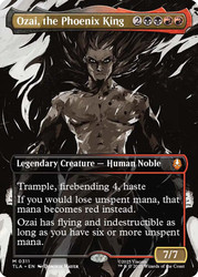 Ozai, the Phoenix King (#311) (Borderless)\nAvatar: The Last Airbender - Variants\nSingle\nMagic The Gathering