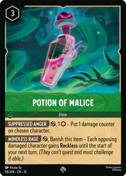 Potion of Malice
Whispers in the Well
Single
Lorcana