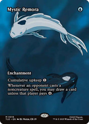 Mystic Remora (Borderless)\nAvatar: The Last Airbender Eternal Variants\nSingle\nMagic The Gathering