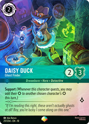 Daisy Duck - Ghost Finder (Epic) (Borderless)
Whispers in the Well
Single
Lorcana