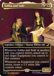 Sokka and Suki (Borderless)\nAvatar: The Last Airbender Eternal Variants\nSingle\nMagic The Gathering