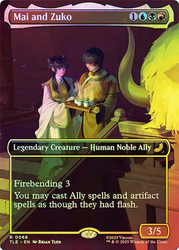 Mai and Zuko (Borderless)\nAvatar: The Last Airbender Eternal Variants\nSingle\nMagic The Gathering