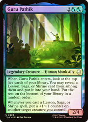 Guru Pathik\nAvatar: The Last Airbender\nSingle\nMagic The Gathering