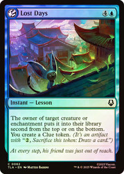 Lost Days\nAvatar: The Last Airbender\nSingle\nMagic The Gathering