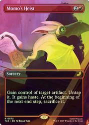 Momo's Heist (Borderless)\nAvatar: The Last Airbender Eternal Variants\nSingle\nMagic The Gathering