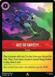 Get to Safety!
Whispers in the Well
Single
Lorcana