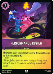 Performance Review
Whispers in the Well
Single
Lorcana