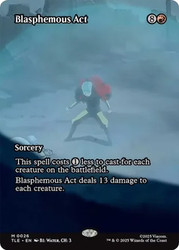 Blasphemous Act (Borderless)\nAvatar: The Last Airbender Eternal Variants\nSingle\nMagic The Gathering